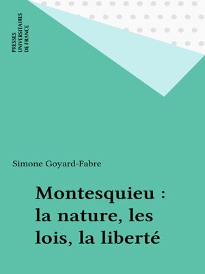 cover image of Montesquieu